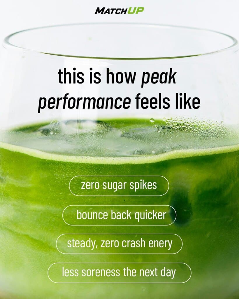 This is how peak performance feels — zero sugar spikes, bounce back quicker, steady zero-crash energy, less soreness